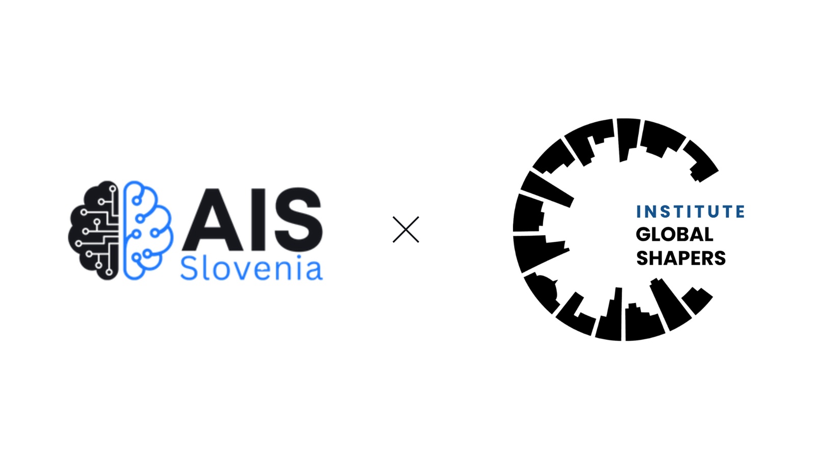 Uradna logotipa AIS Slovenia in Inštituta Global Shapers